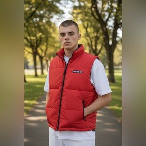 Vintage Nautica Extreme Performance Gear (EPG) Reversible Puffer Vest Mens Large